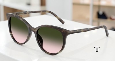 DOLCE & GABBANA DG4540 34782C Green Havana Brown Grad Green 55mm Women Sunglass