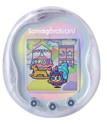 Tamagotchi Uni Aurora Prism White New Design Premium Bandai