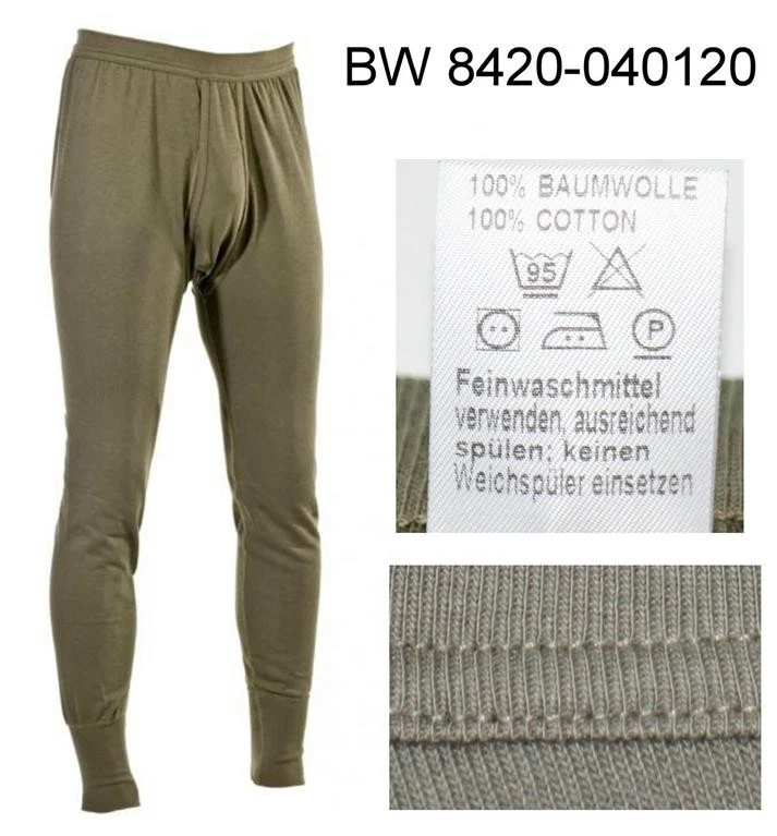 Bundeswehr Unterwäsche Winter TL Plüsch Warme Thermounterhose BW Rolli Unterhose - Bild 4 von 4