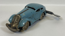 Vintage Schuco 1001 US Zone Racer Blue Wind Up Diecast Car 1:43 As Is READ