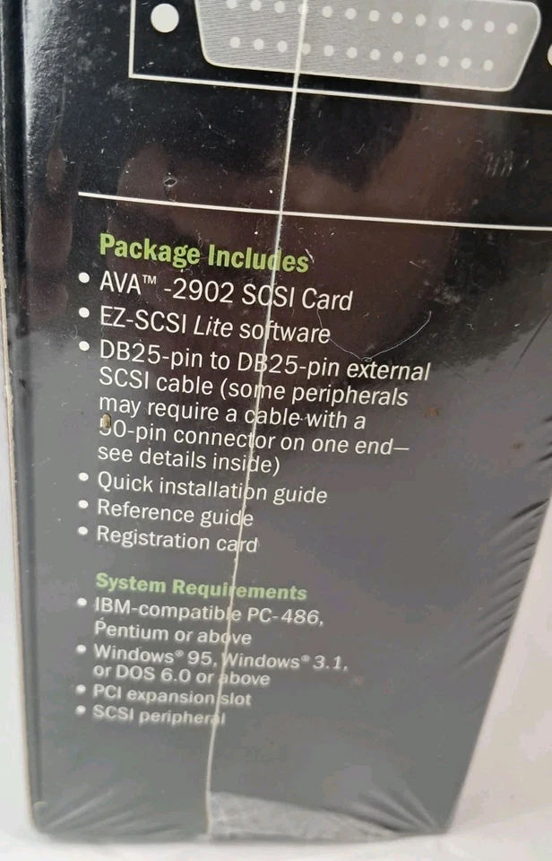 Adaptec AVA-2902E P/N 1672700 Fast SCSI Host Adapter PCI Card DB25 Pin SEALED - Image 4 of 4