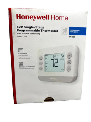 Honeywell Home X2P Single-Stage Programmable Thermostat with Flexible Scheduling