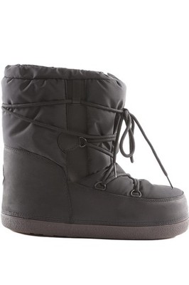 MONCLER + MOON BOOT BLACK SHELL SNOW BOOTS EU 42 UK 8 US 9