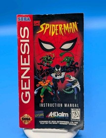 Spider-Man (Sega Genesis, 1994) Complete Authentic