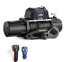 13000lb Wireless Remote Electric Winch Black Kit Stronger Synthetic Rope 12 V