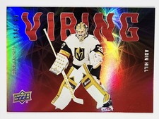 2025-26 Upper Deck Series 2 Aidin Hill Vibing Red #/199 Golden Knights