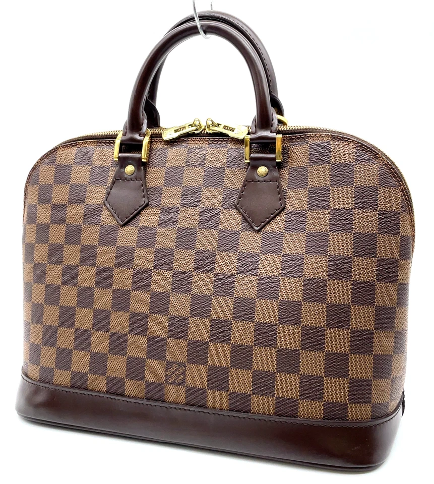 Auth Louis Vuitton Damier Ebene Alma PM N53151 Hand Bag W/Box/Dustbag NS110332 - Image 3 of 4