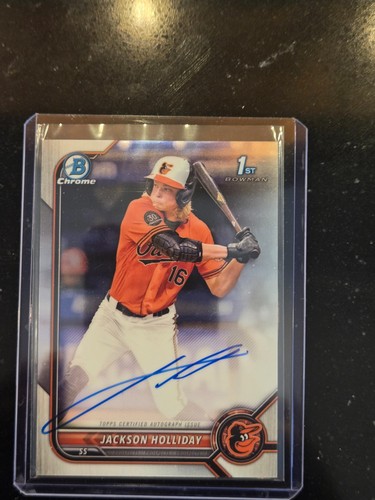 2022 Bowman Draft - Chrome Draft Pick Autographs Jackson Holliday #CDA-JH...