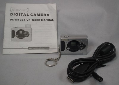 Vintage VuPoint Digital Camera Key Chain w/User Manual DC-M10B4-VP