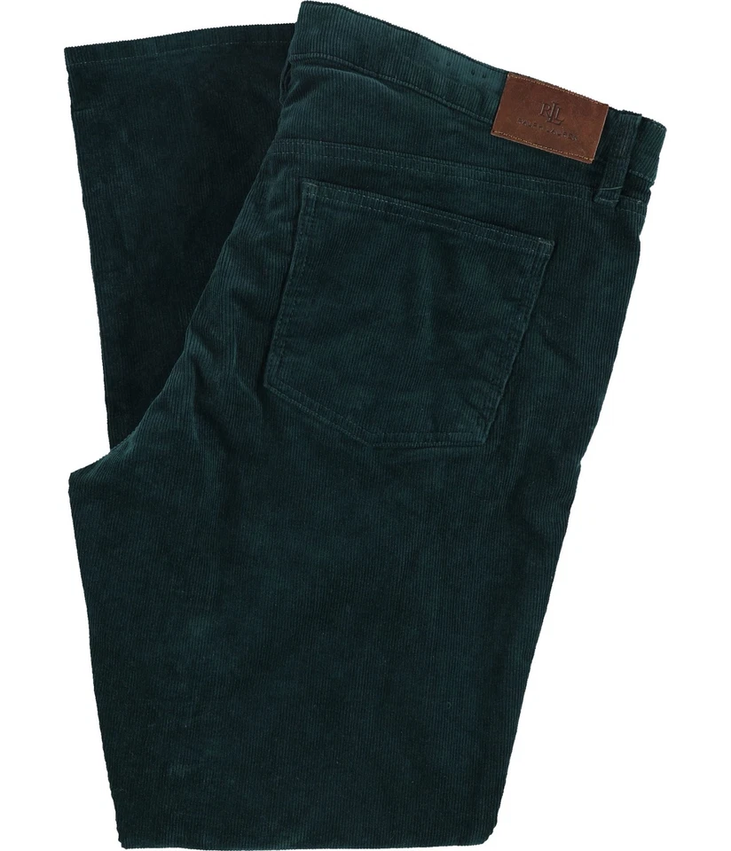 Ralph Lauren Mid Rise Straight Casual Pants Green 18W - Image 2 of 3