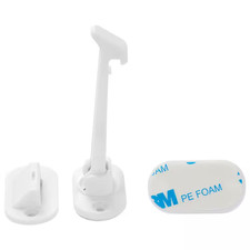 Cabinet Latch Locks 12 Pack Child Safety 1.57 In. Cabinet Lock No Drilling or To