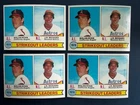 1979 Topps Nolan Ryan Leaders Baseball (4) Cards. Near Mint. California Angels.