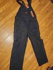 NEW  Red Kap Denim Bib Overalls Mens sz 40X30 NWT