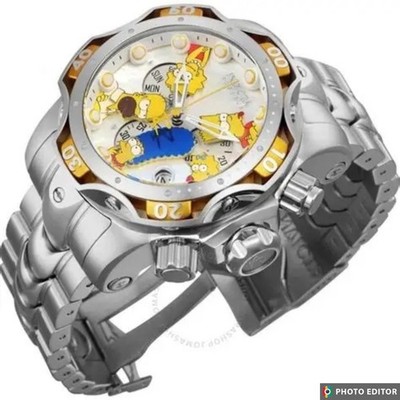 シムス simms腕時計　完動品　レアアイテム 1000M DIVE CHRONOGRAPH Invicta Simpsons Reserve Model 37008 for