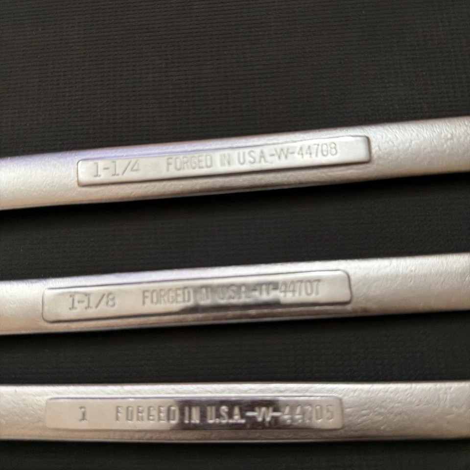 Craftsman Wrench Set 7 Piece - 1-1/14,1-1/8, 1,13/16,11/16,5/8,9/16 - Image 3 of 4