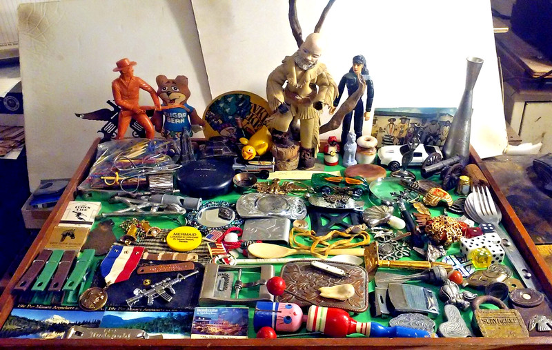 Awesome Huge Junk Drawer Lot Over 100 Various Vintage Items Trinkets &Other 6+lb