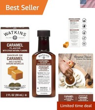 Rich Caramel Flavor Extract - 6 x 2 oz. Bottles, No Artificial Additives