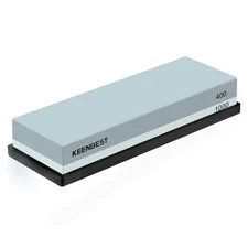 Actual Grit Premium Material Sharpening Stone 2 Side 400 1000 Whetstone Set K...
