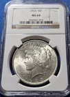 1923 Peace Silver Dollar $1 - NGC MS64