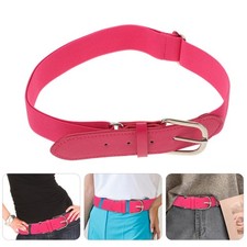 2 Pcs Youth Baseball Belt Girl Pink Belts Adjustable Elastic Waistband Team