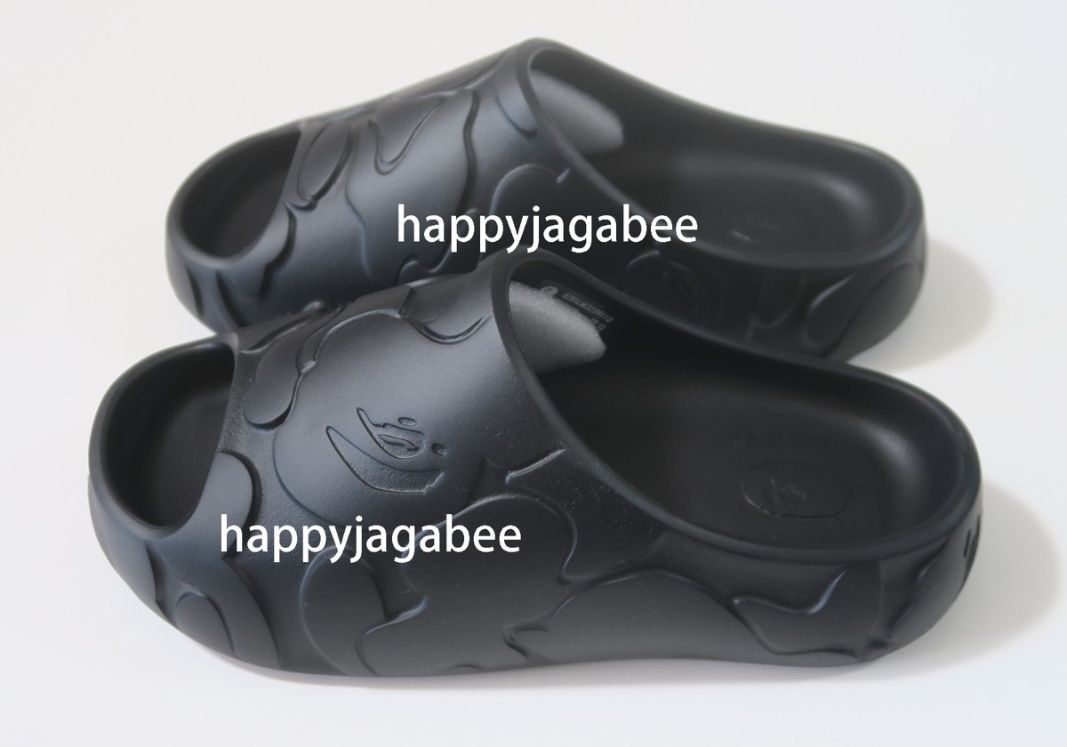 A BATHING APE Men's Footwear BAPE SLIDE #1 Black / Beige
