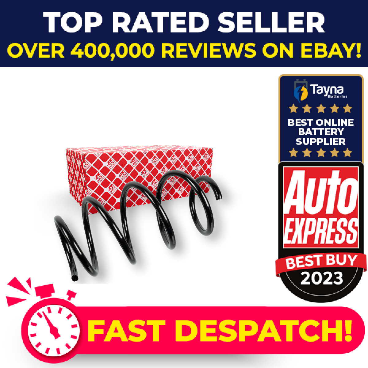 Coil Spring Front 174708 Febi Suspension 540100028R Genuine Quality Guaranteed