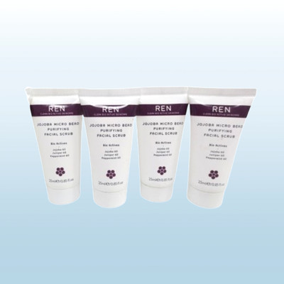 REN JOJOBA MICRO BEAD PURIFYING FACIAL SCRUB 0.85 OZ LOT OF 4