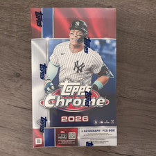 2026 Topps Chrome Baseball HOBBY BOX Factory Sealed 1 Auto 🔥