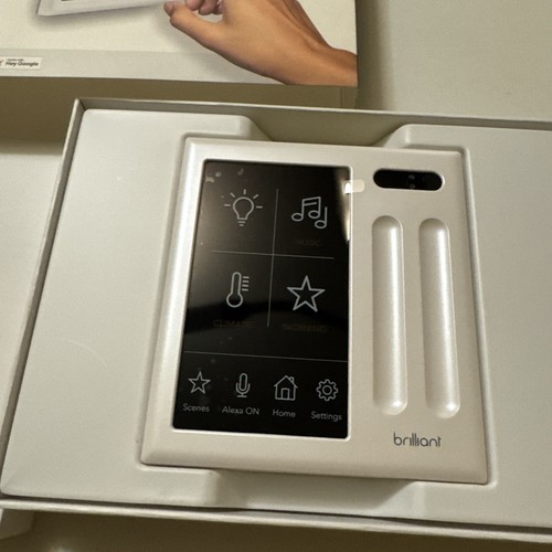 Brilliant Smart Home Control 2 Gang Light Switch Panel BHA-120US-WH2 - NEW - Picture 4 of 10