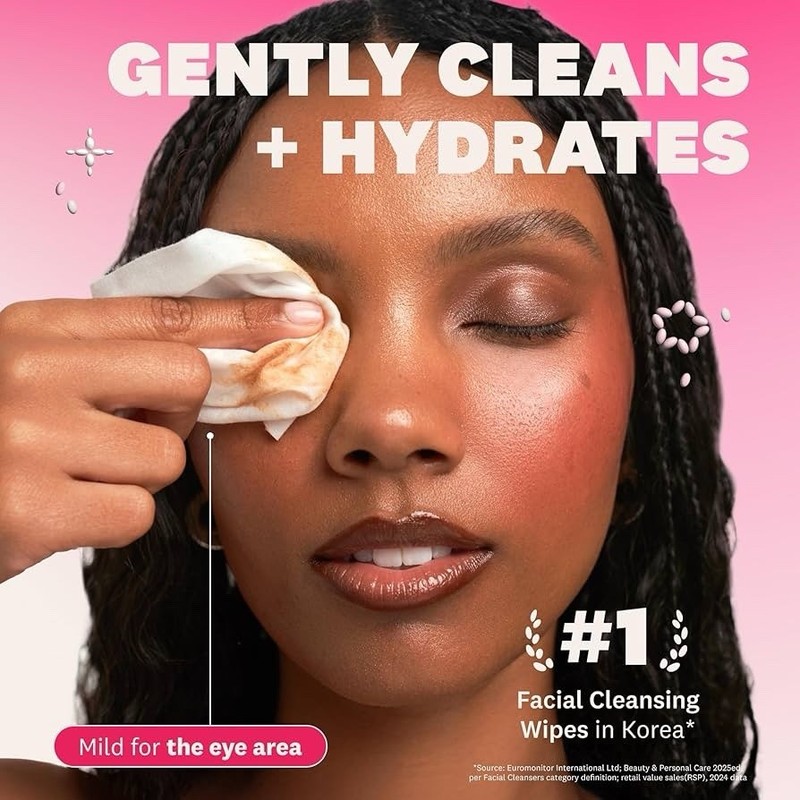 THE FACE SHOP Rice Water Bright Makeup Remover Wipes Rice Extract Face