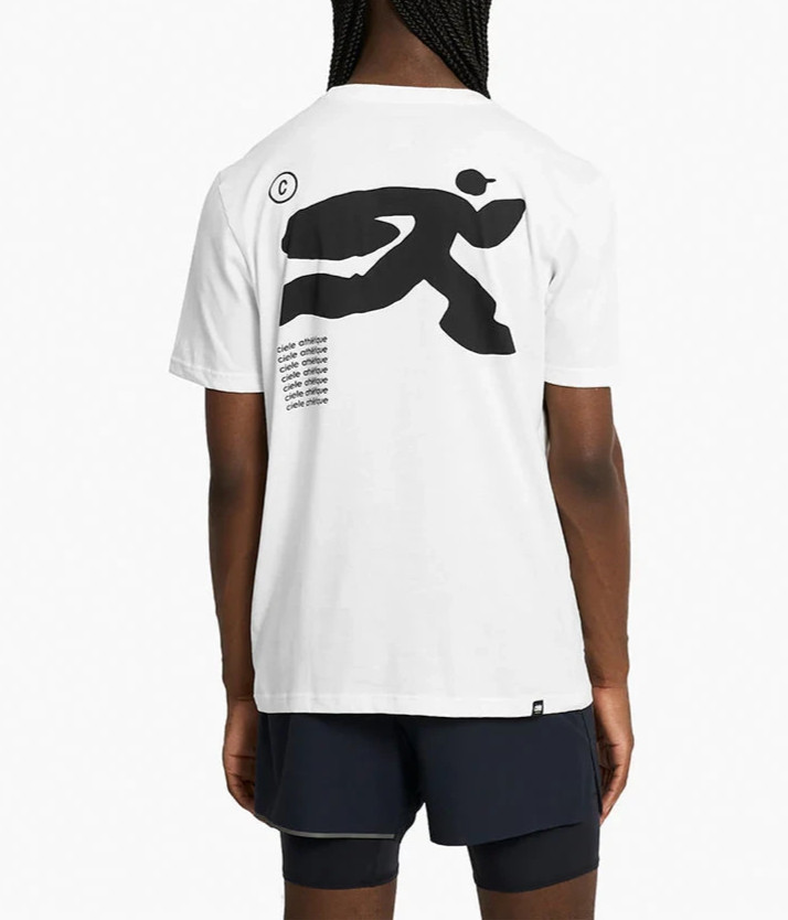 Ciele Athletics ORTShirt Ink Trooper White Running Shirt Unisex XS Small - NWT