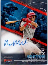 2021 Bowman's Best Best of 2021 Autographs #B21-NM Nick Maton RC Phillies