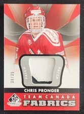 2012-13 SP Game Used Edition Team Canada Fabrics Chris Pronger Patch /35 2 Color