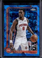 2025-26 Topps Chrome Sapphire Jalen Duren #57 Pistons
