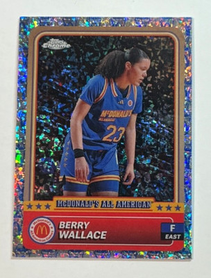 2024 Topps Chrome Mcdonald's All American - Berry Wallace #12 Mcflurry Refractor