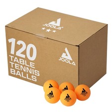 JOOLA Training 3 Star Table Tennis Balls 12, 60, or 120 Pack - 120, Orange