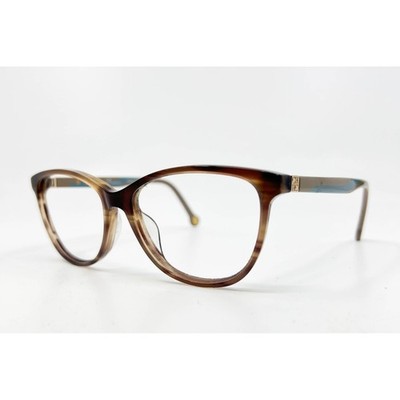 Carolina Herrera Eyeglass Frames Womens Brown VHE770K 06YZ Cat Eye 53-15-135