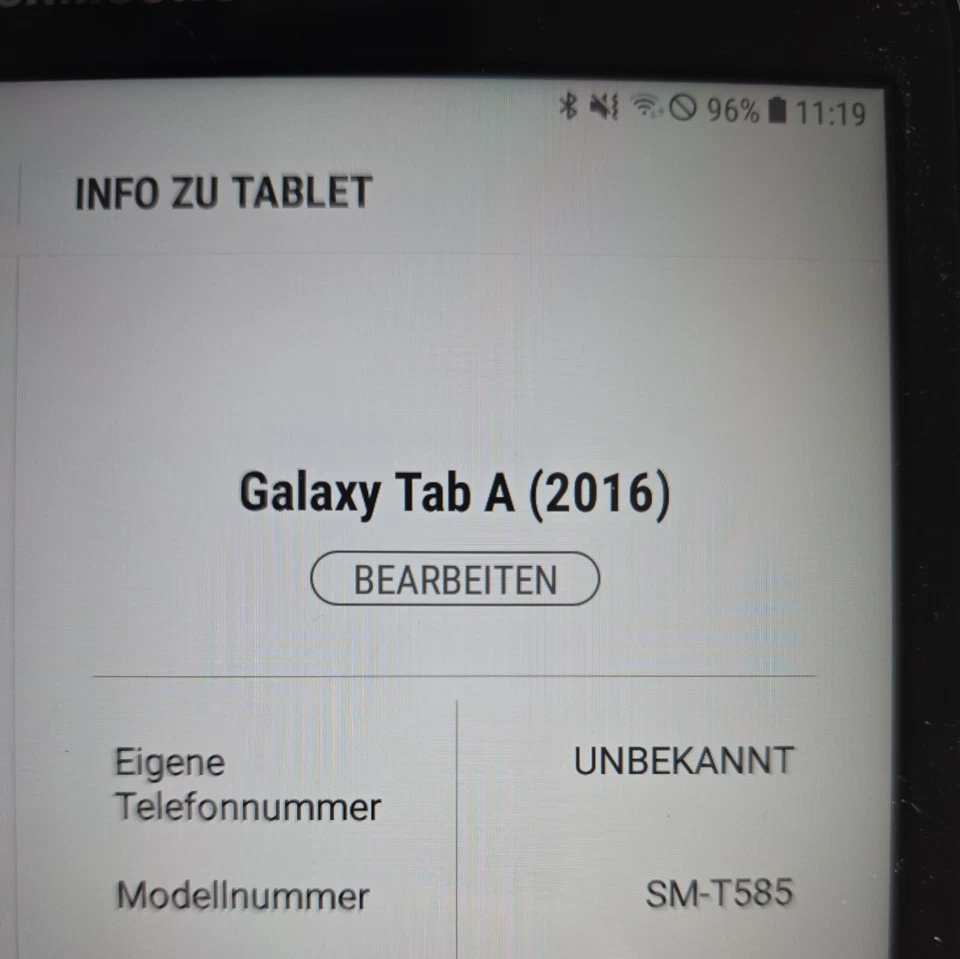 Samsung Galaxy Tab A6 / Galaxy Tab A (2016) – SM-T585 – Guter Zustand Gebraucht - Bild 2 von 4