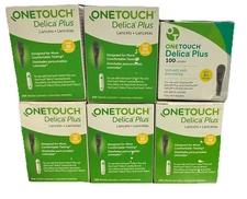 600 OneTouch Delica Plus 30G Lancets~Exp~4/26~2030~$39~($6.50/Per Box!)~FR SHIP