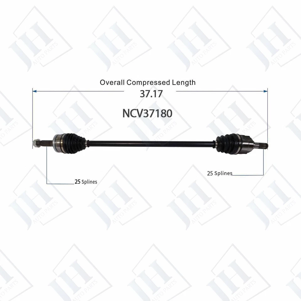 Оригинальная пара передних валов для левой и правой оси CV комплект для 2019–2022 Hyundai Accent Manual - Изображение 3 из 4