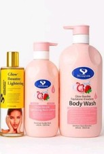 3 In 1 Skeenpoint Glow Booster Lightning Body Lotion 500ml Spf 30 Glowing Oil 