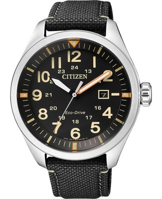 CITIZEN Men Analog Eco-Drive Casual Watch Classic Dress Black Dial Waterproof Ro