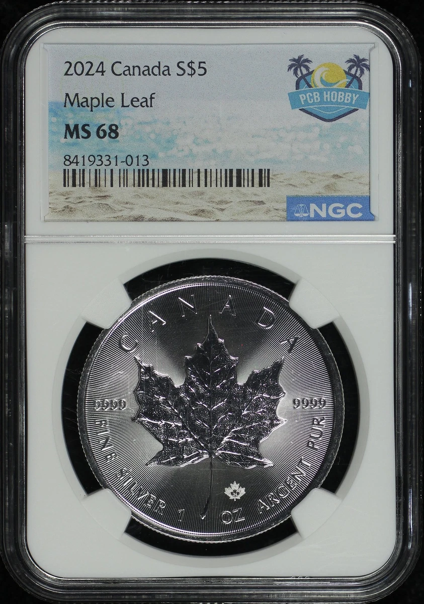 Canadian Maple Leaf Grade MS 68 Silver Bullion Coins for sale | eBay
