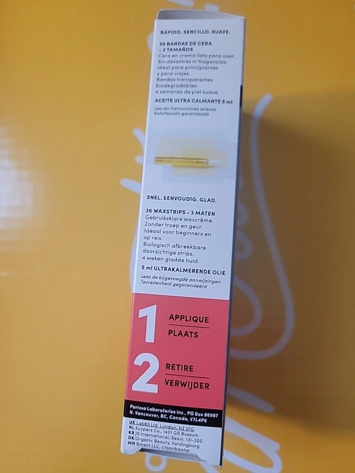 Tiras de cera para bikini y axilas Parissa, 36 tiras - NUEVO Foto 2 de 4