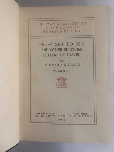 The Mandalay Edition of the Works of Rudyard Kipling 1925 - Set of 12 Hardcover - Picture 9 of 9