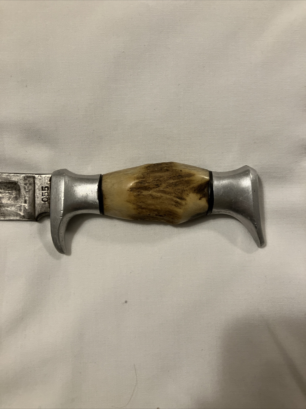 Vintage EDGE BRAND 055 German hunting knife stag handle Solingen