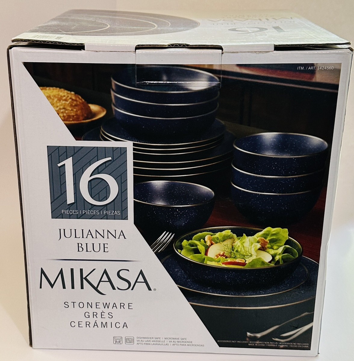 食器 Mikasa Breakfast Set Gourmet Basics by Mikasa 16-piece Trellis Dinnerware Set