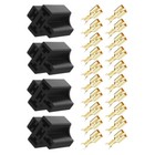 4 Set Relay Plug&Loose Terminals For 4,5 Pin Relays Socket Connector 3-1393310-7
