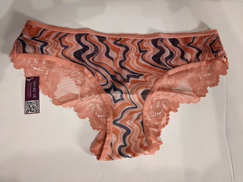 Adore Me Helene Cheeky, 07954, Feelin Groovy Print, Size Small - Picture 3 of 5