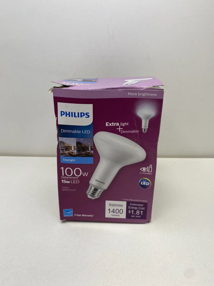 Philips acre BR30 E26 (Medium) LED Bulb Daylight 100 Watt Equivalence 1 pk - Image 2 of 4